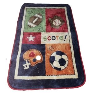 NOJO 30×45 inch Sports Plush Baby Blanket